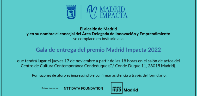 premio Madrid Impacta 2022